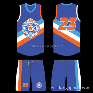 Uniforme de camiseta de baloncesto juvenil de nuevo diseño personalizado